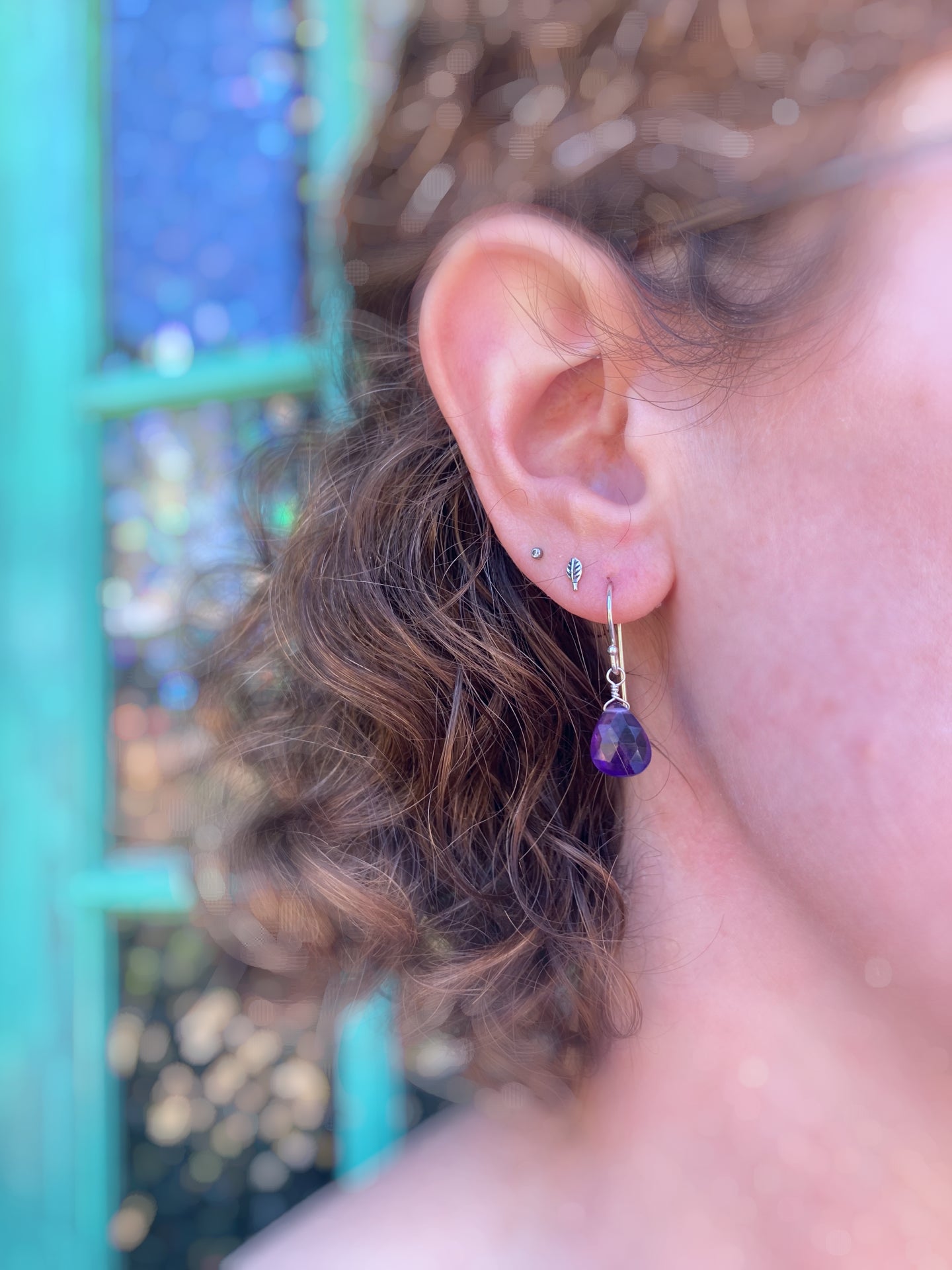 Amethyst Drop Earrings