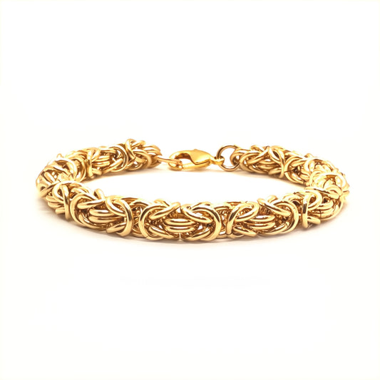 Chunky Byzantine Chainmaille Bracelet in 14K Gold Fill