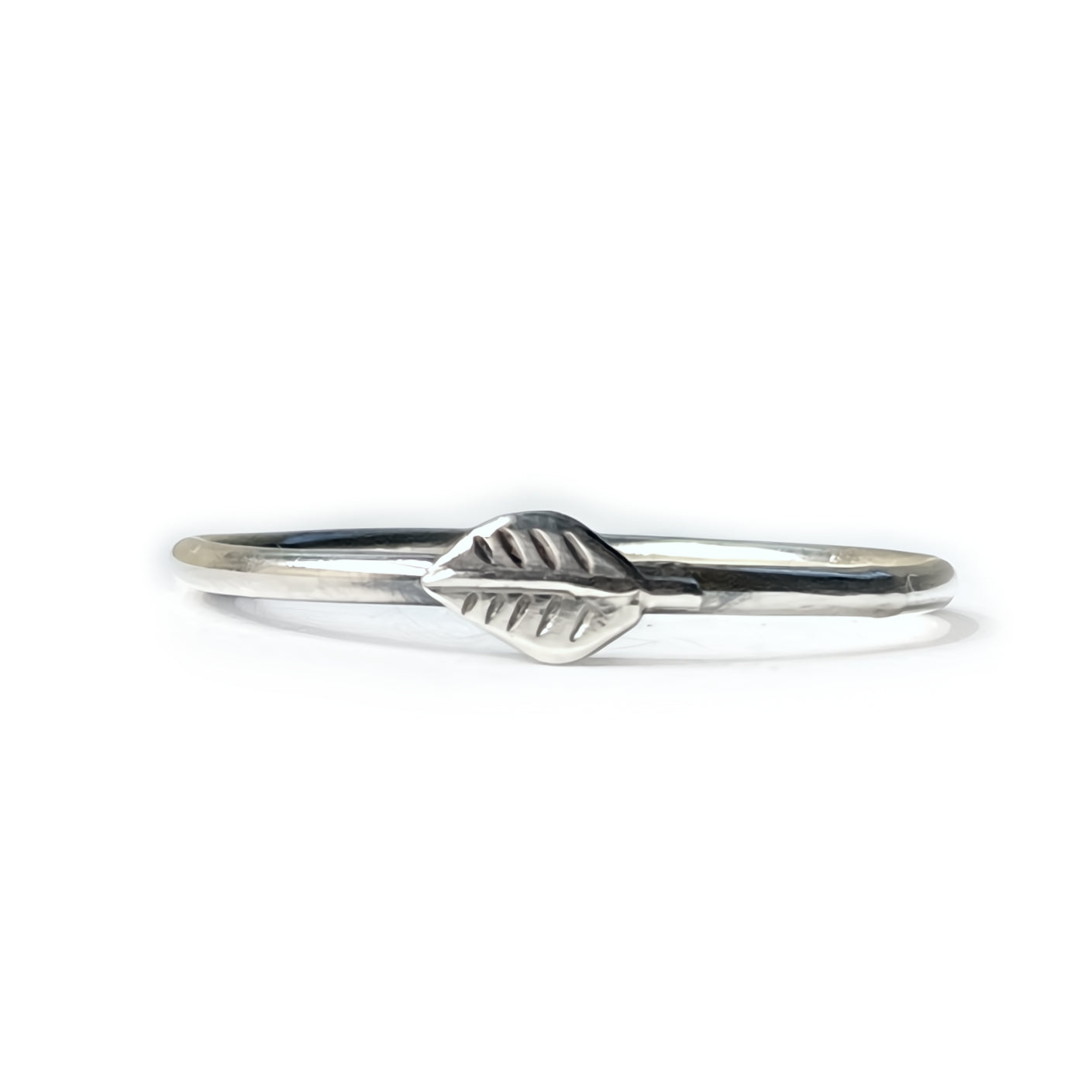 Leaf Ring in Sterling Silver | Size 8