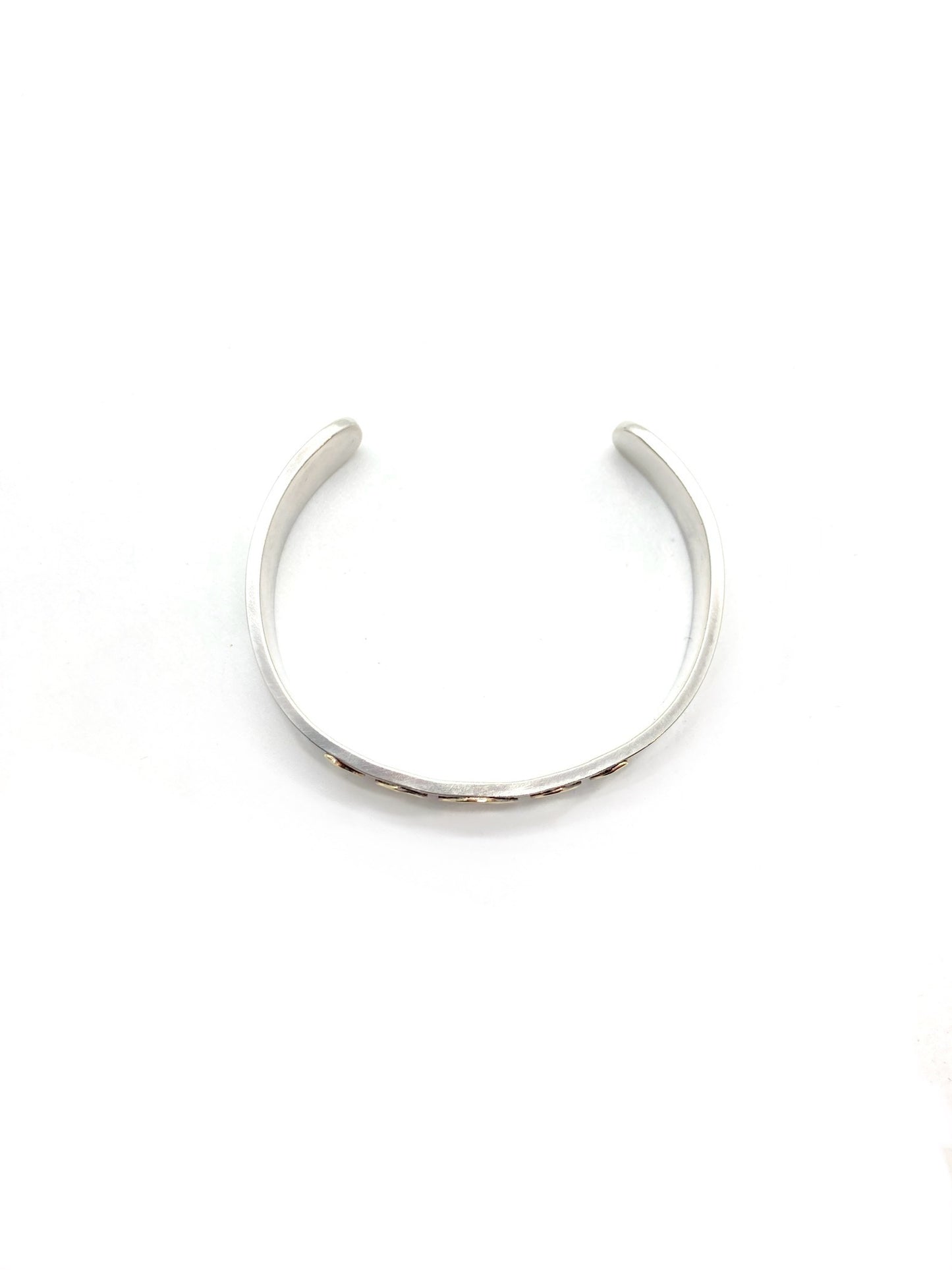 Moon Phase Cuff Bracelet in Sterling Silver and Brass